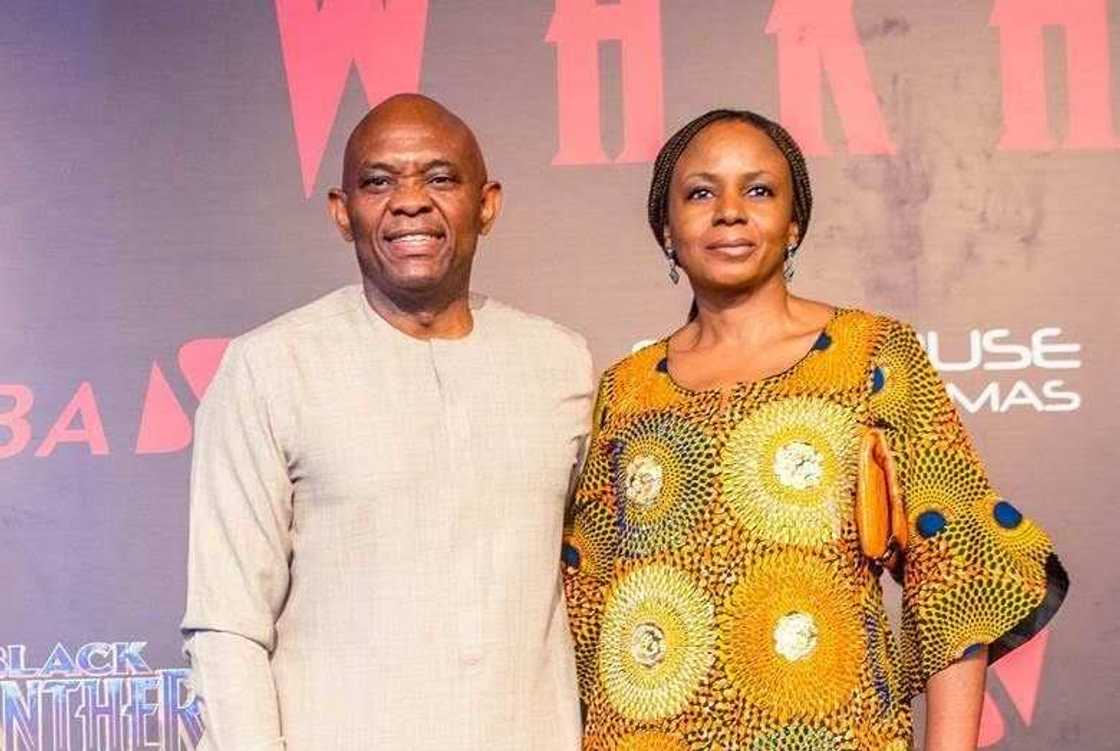 Tony Elumelu and wife