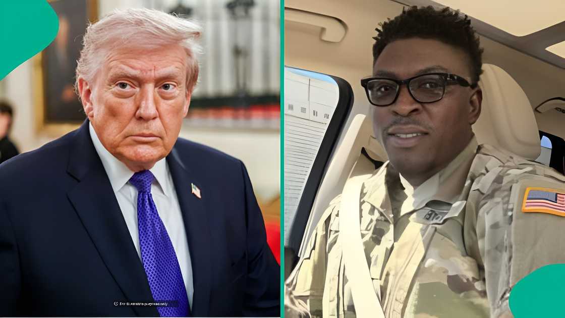 A Nigerian US soldier goes viral after calling US attacks on Sokoto and Iran “Christmas” and “Ramadan gifts,” praising Trump, sparking reactions online.