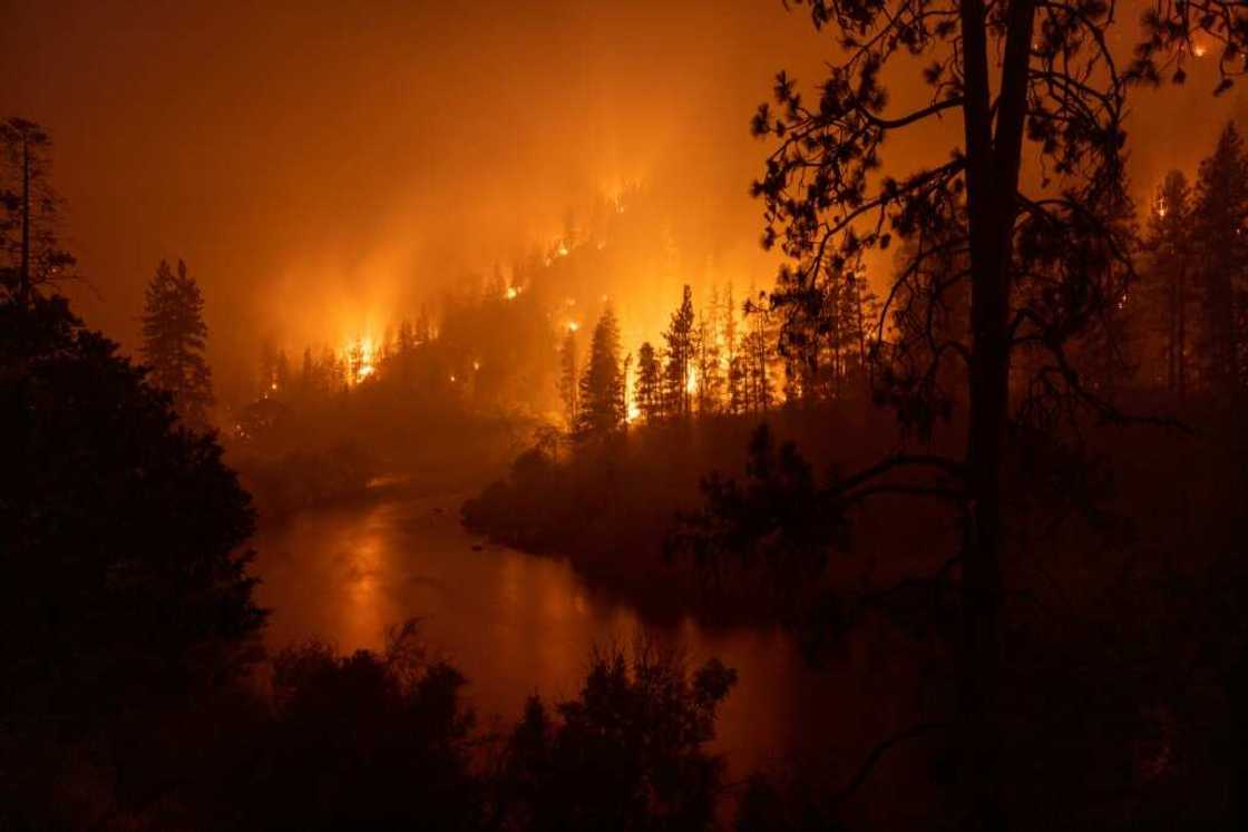 The McKinney Fire, burning in the Klamath National Forest northwest of Yreka, California, on July 31, 2022 The McKinney Fire, burning in the Klamath National Forest northwest of Yreka, California, on July 31, 2022