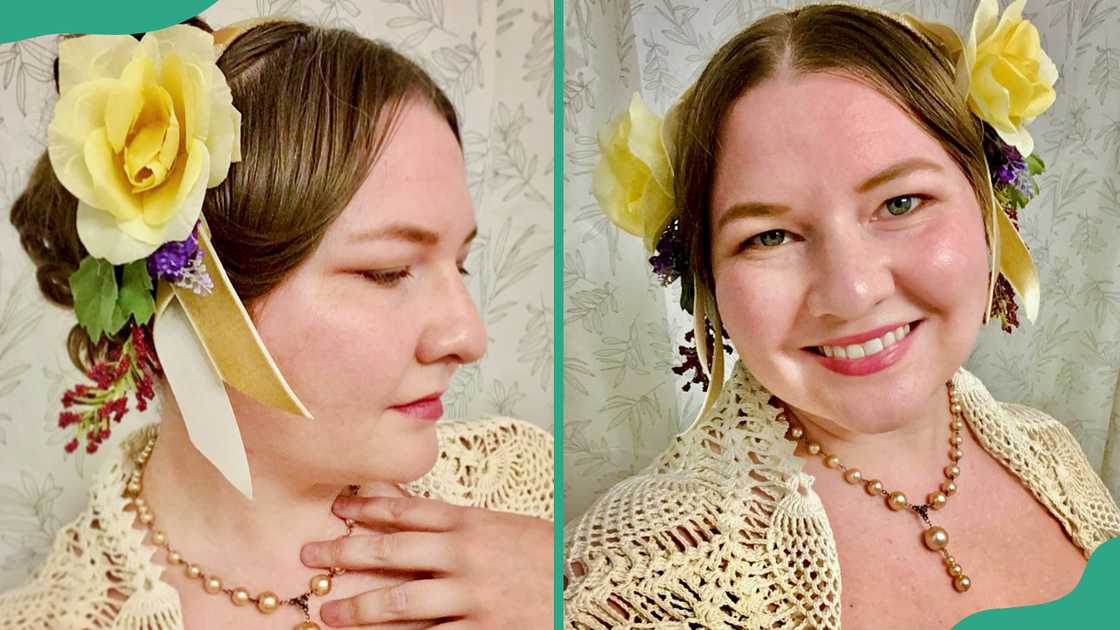 Floral charm with golden roses Floral charm with golden roses