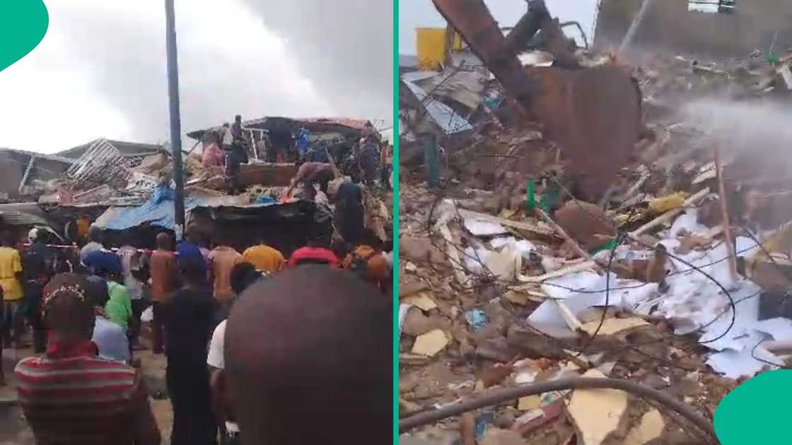 Number of People Declared Dead In Lagos Emerges as 2-Storey Building Collapses Number of People Declared Dead In Lagos Emerges as 2-Storey Building Collapses