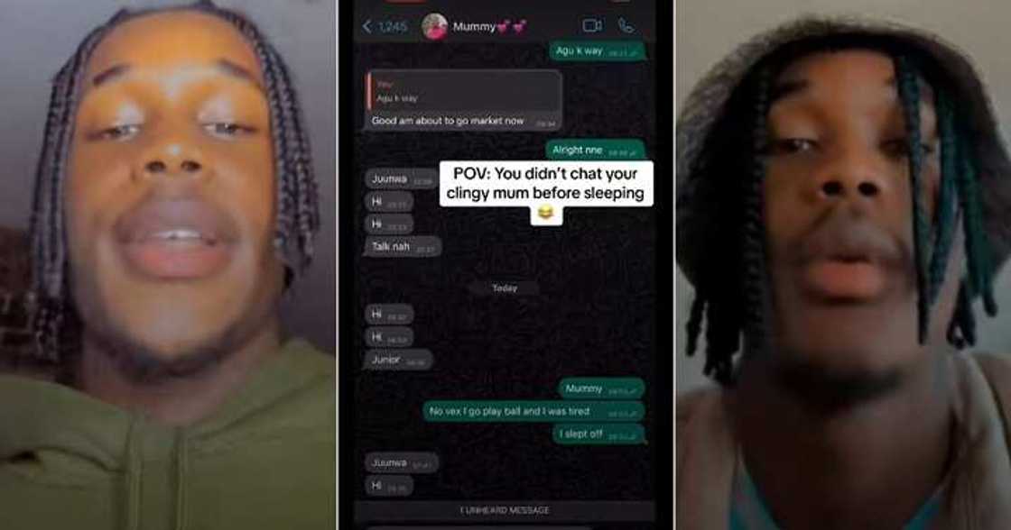 Mum's emotional voice note to son trends Mum's emotional voice note to son trends
