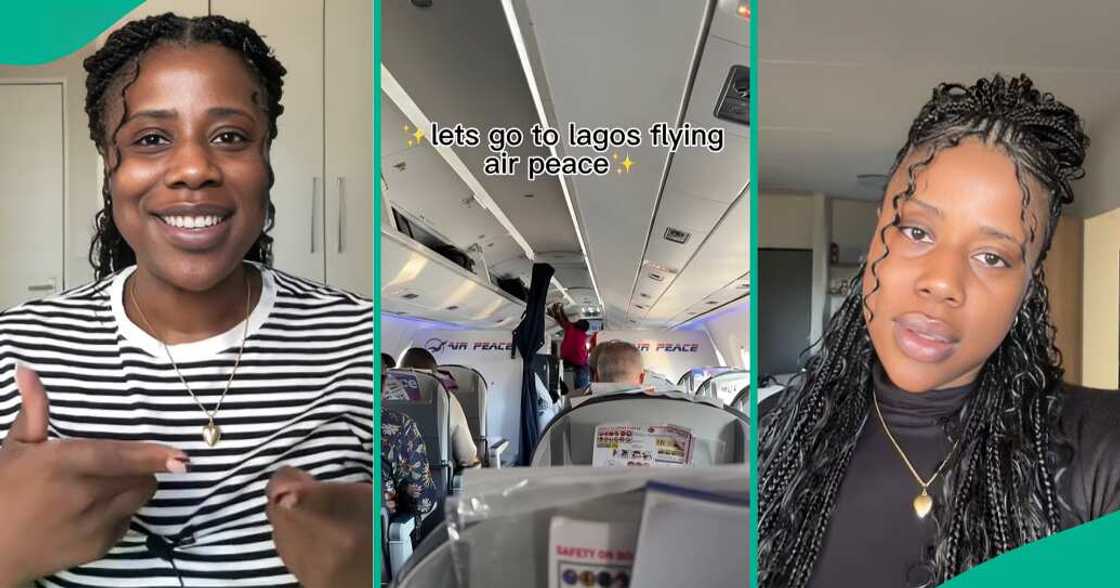 Nigerian lady travels on Airpeace from South africa to Nigeria Nigerian lady travels on Airpeace from South africa to Nigeria