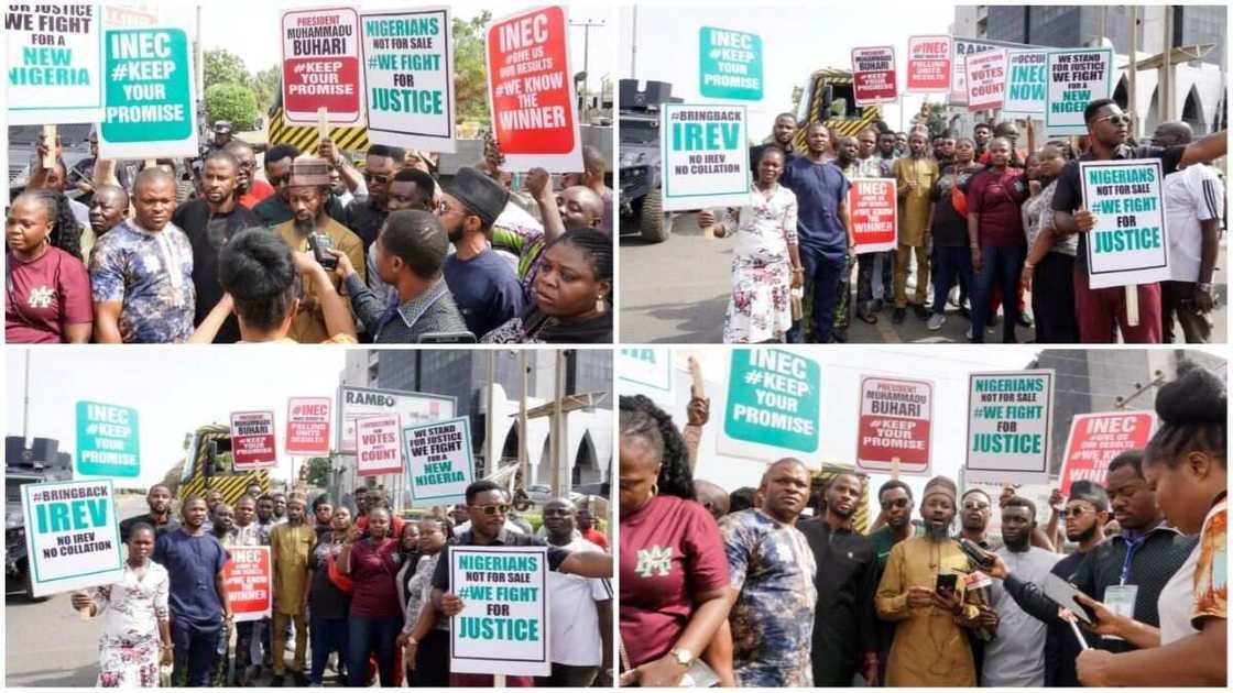 Abuja, ICC, Protest, INEC, 2023 presidential election Abuja, ICC, Protest, INEC, 2023 presidential election