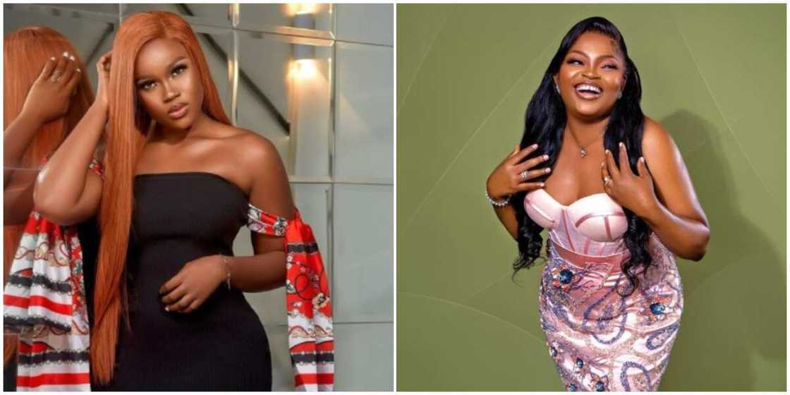 Photos of Cee-C and Funke Akindele. Photos of Cee-C and Funke Akindele.