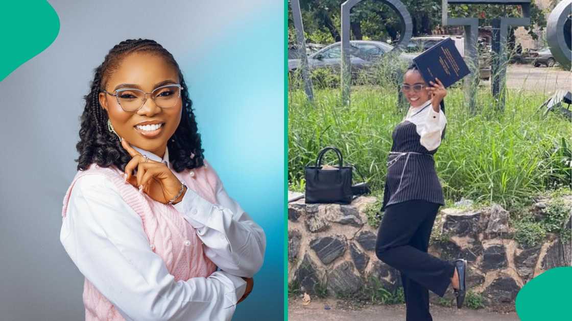 A University of Ibadan (UI) graduate shares her final year project topic after her defense