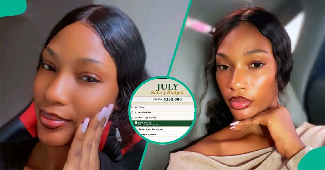 Lady displays amount she allocated to marriage. Lady displays amount she allocated to marriage.