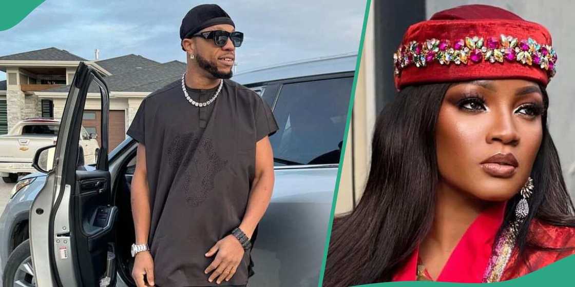 Charles Okocha and Omotola engage in outdoor activities abroad Charles Okocha and Omotola engage in outdoor activities abroad