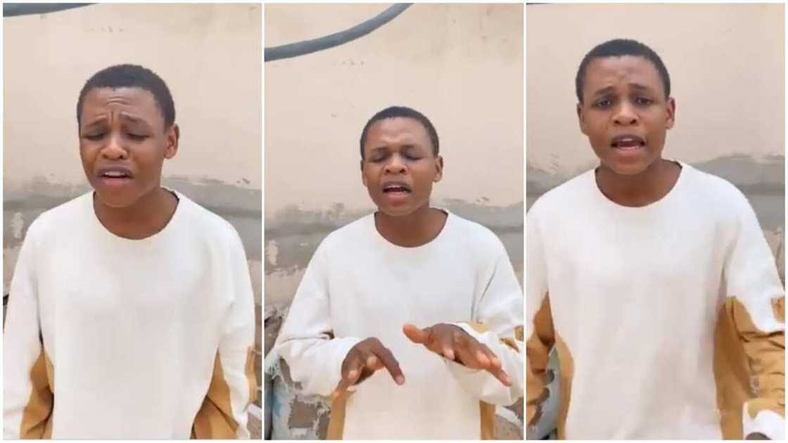 After performing cover of Wizkid's track, young man wows Nigerians again, dedicate new song to women