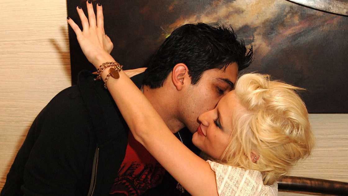Ashlee Simpson and Wilmer Valderrama in Las Vegas, Nevada, United States.