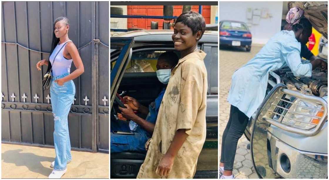 Photos of Ghanaian car engineer, Priscilla Amoah. Photos of Ghanaian car engineer, Priscilla Amoah.