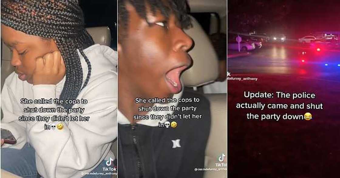 Lady invites cops to shut down party venue, bounced out of party Lady invites cops to shut down party venue, bounced out of party