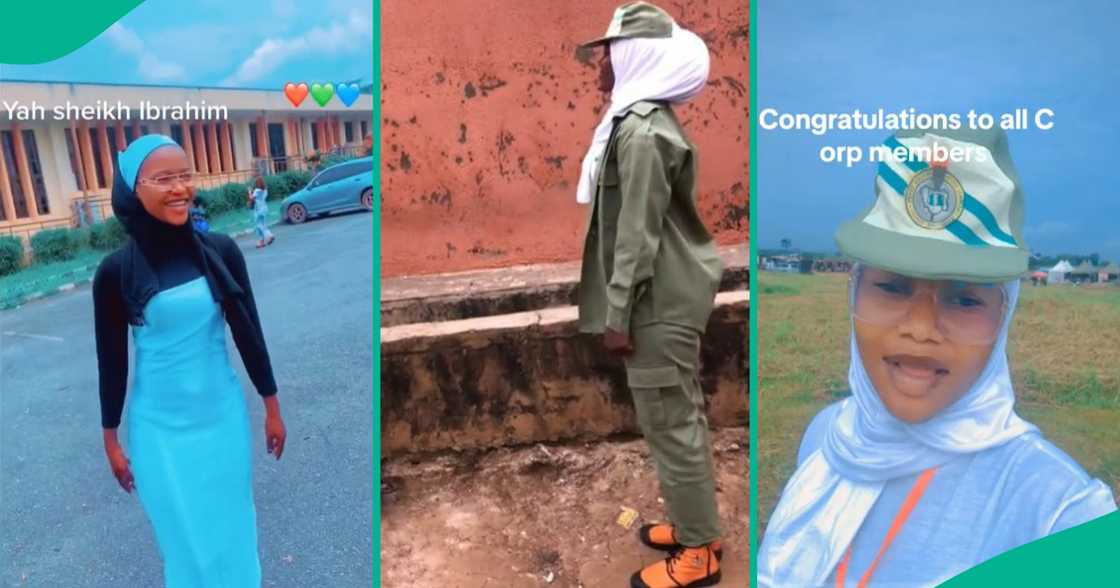 Nigerian lady salutes mother in her NYSC uniform for the first time Nigerian lady salutes mother in her NYSC uniform for the first time