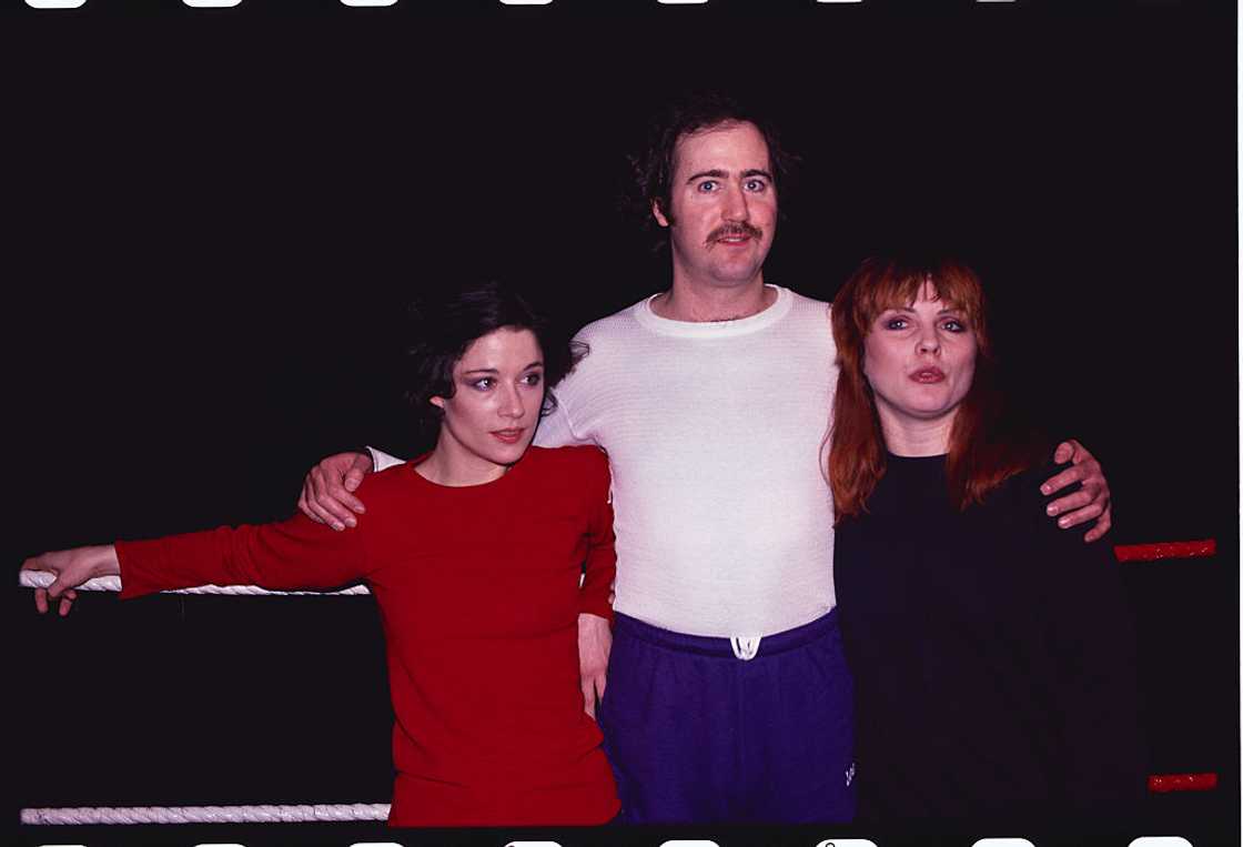 Andy Kaufman with Caitlin Clarke and Debbie Harry Andy Kaufman with Caitlin Clarke and Debbie Harry