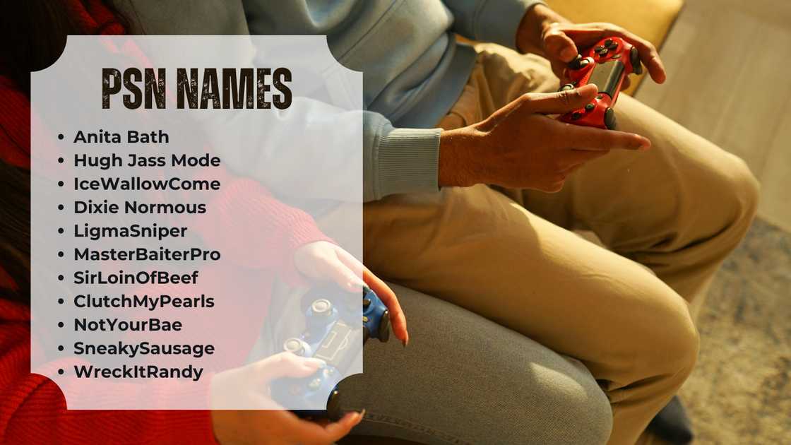 Funny and dirty PSN names Funny and dirty PSN names