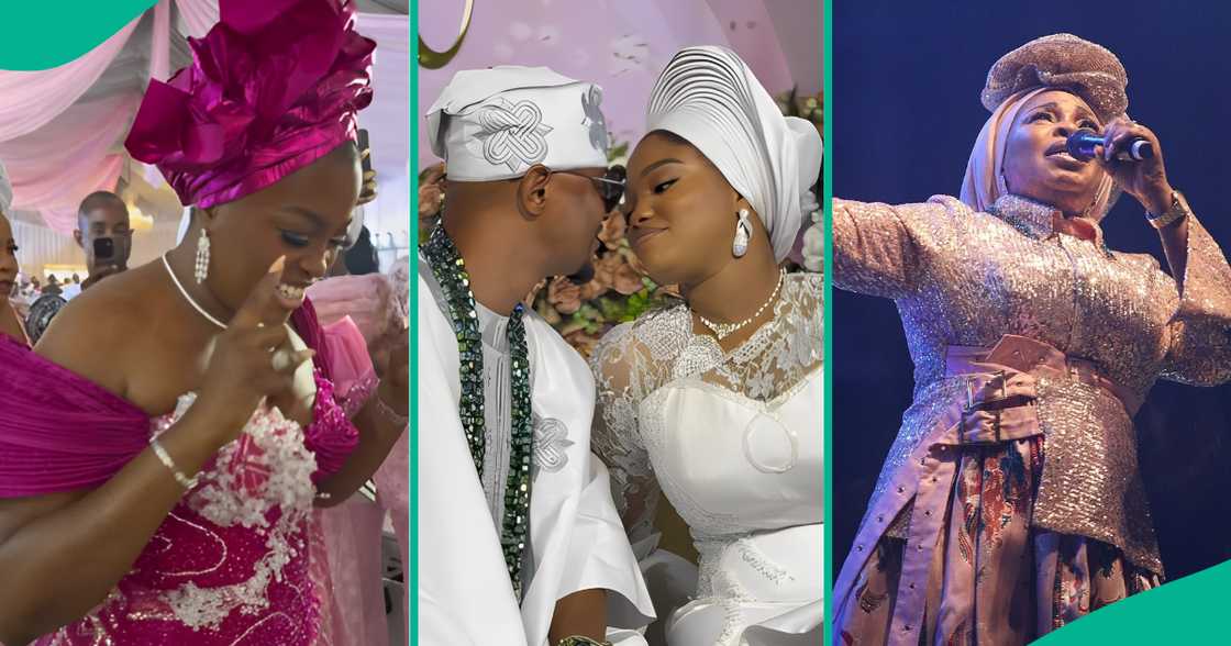 Funke Akindele attends Tope Alabi's daughter's wedding. Funke Akindele attends Tope Alabi's daughter's wedding.