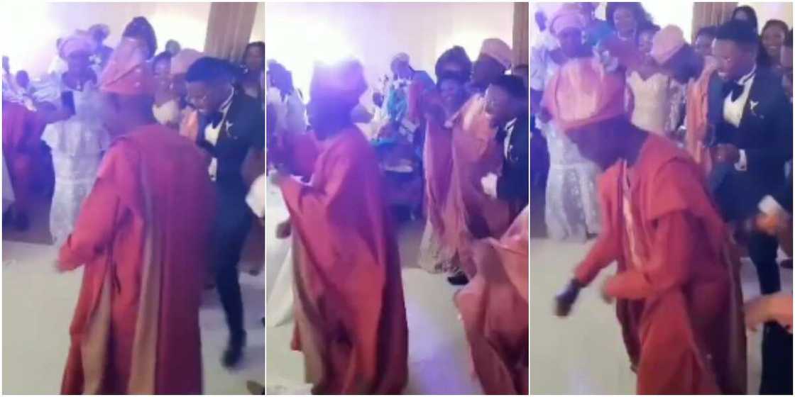 Bride's Father "Scatters" Dance Floor with Amazing Dance Moves, His Legwork Thrills Wedding Guests Bride's Father "Scatters" Dance Floor with Amazing Dance Moves, His Legwork Thrills Wedding Guests