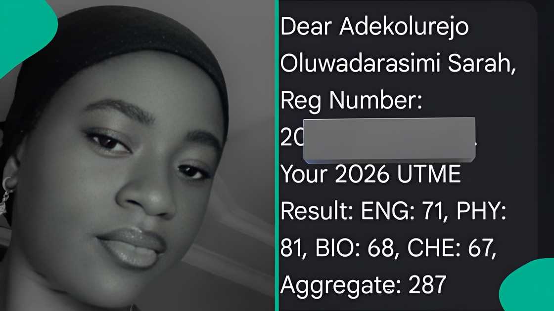 Lady shares 2026 UTME result, total JAMB score gets people talking online