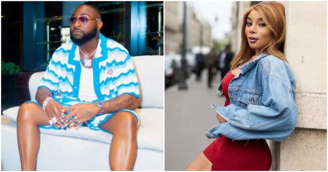 Nigerian singer Davido and French baby mama Ivanna