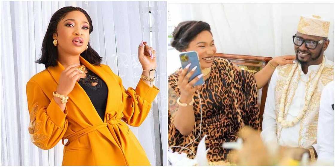 Tonto Dikeh and lover Prince Kpokpogri unfollow each other on IG. Tonto Dikeh and lover Prince Kpokpogri unfollow each other on IG.