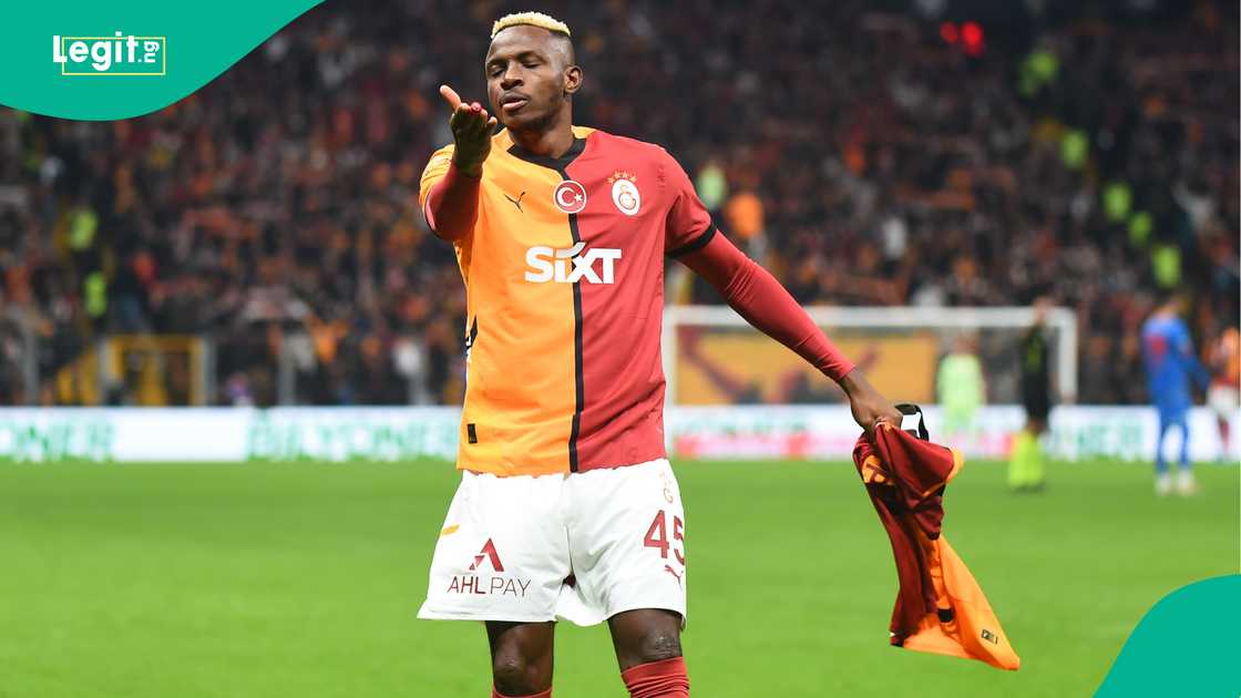 Victor Osimhen, Galatasaray, Goztepe, RAMS Park, Istanbul, Turkiye, Super Lig. Victor Osimhen, Galatasaray, Goztepe, RAMS Park, Istanbul, Turkiye, Super Lig.