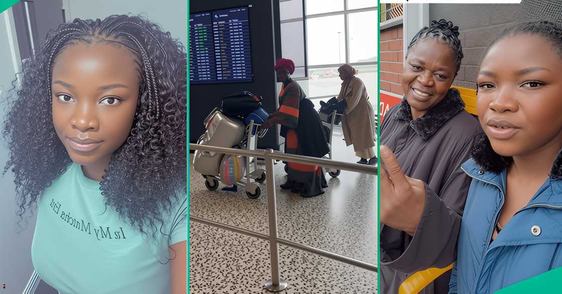 Nigerian Lady Flies Her Mum to Join Her in UK After 22 Months Abroad, Shares Emotional Reunion Video
