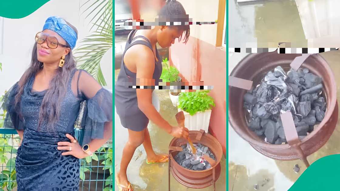 Lagos gas scarcity forces woman to find cheaper option Lagos gas scarcity forces woman to find cheaper option