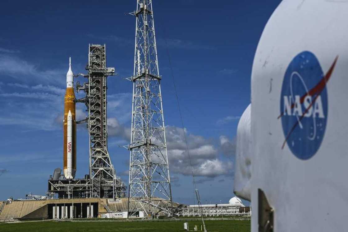 NASA's Moon rocket sits on the launch pad at the Kennedy Space Center in Florida, on September 1, 2022 NASA's Moon rocket sits on the launch pad at the Kennedy Space Center in Florida, on September 1, 2022