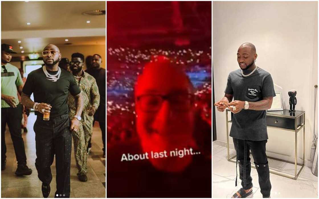 Oyinbo man shows off his love for Davido as he sings "Fall" at O2 arena during OBO's concert Oyinbo man shows off his love for Davido as he sings "Fall" at O2 arena during OBO's concert
