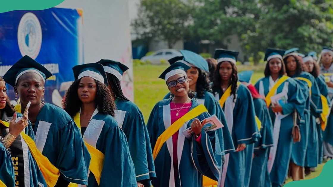 Madonna University graduands celebrate a graduation