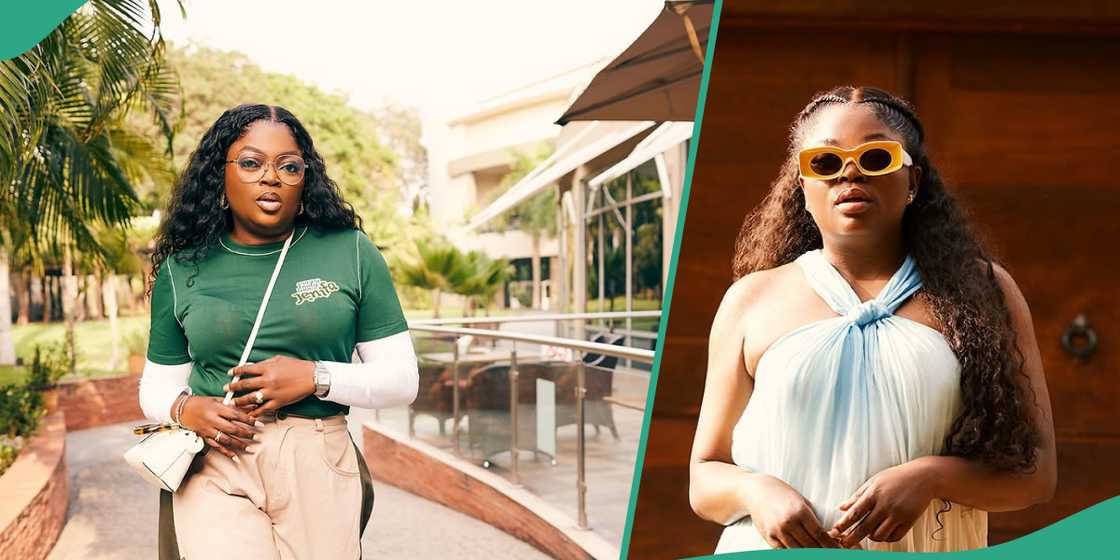 Funke Akindele makes video of fans commenting about her family. Funke Akindele makes video of fans commenting about her family.