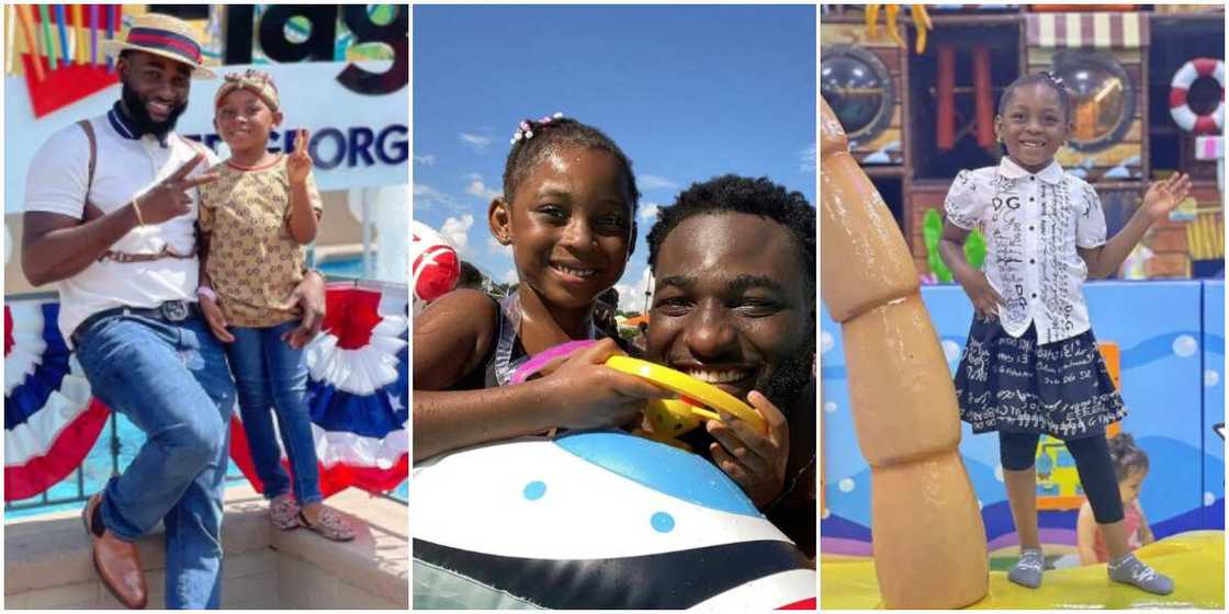 Gbenro Ajibade with his daughter