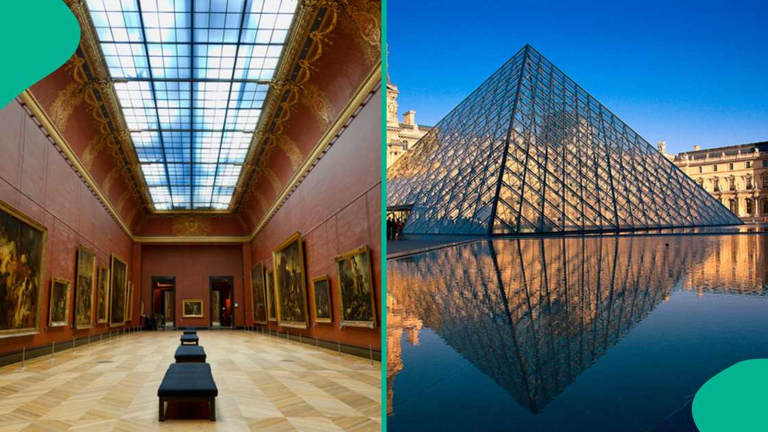 Thieves raided the Louvre Museum in Paris, stealing eight priceless crown jewels in a daring daylight heist. Thieves raided the Louvre Museum in Paris, stealing eight priceless crown jewels in a daring daylight heist.