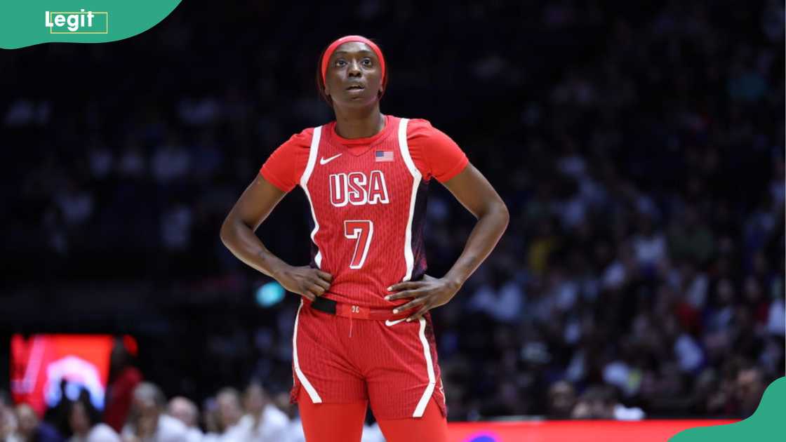 Kahleah Copper looks on during a game Kahleah Copper looks on during a game