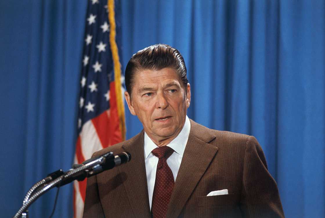 Ronald Reagan in 1976. Ronald Reagan in 1976.