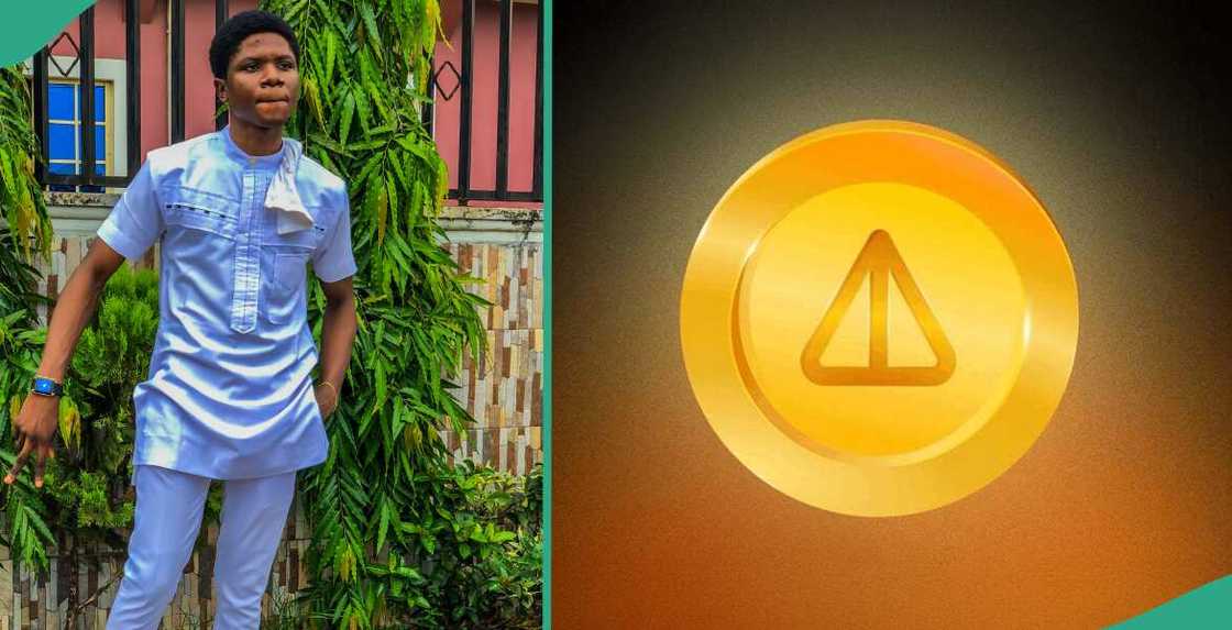 Nigerian man shows his OPay account balance after withdrawing his Notcoin