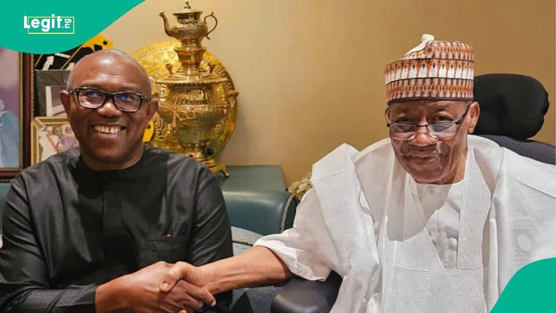 Lokacin da Peter Obi ya ziyarci Janar Babangida Lokacin da Peter Obi ya ziyarci Janar Babangida