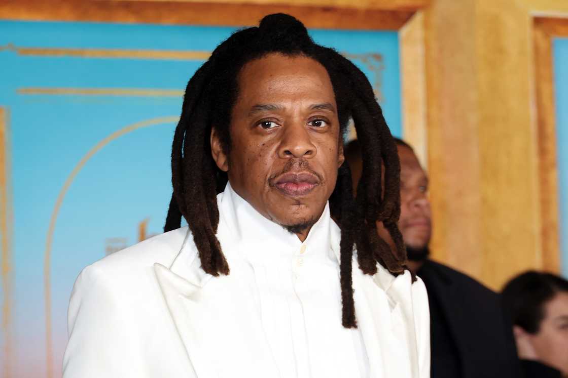 Jay-Z attends the Los Angeles premiere of Sony Pictures' "The Book Of Clarence" at Academy Museum of Motion Pictures in Los Angeles, California