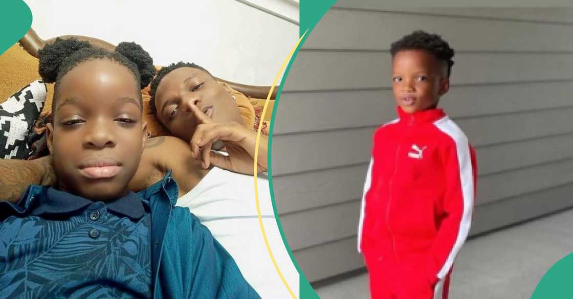 Wizkid’s First Son Bolu, Wizkid’s second Son Ayo