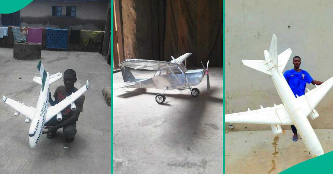 Pilot shows his aircraft designs Pilot shows his aircraft designs