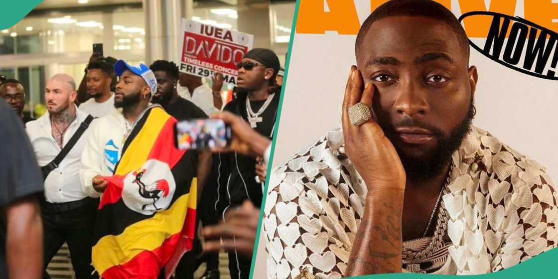 Davido in Uganda.