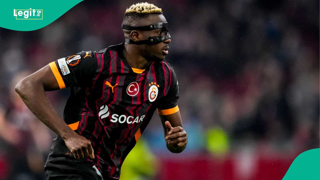 Victor Osimhen, Galatasaray, AFC Ajax, Johan Cruyff Arena, Amsterdam, Netherlands, UEFA Europa League. Victor Osimhen, Galatasaray, AFC Ajax, Johan Cruyff Arena, Amsterdam, Netherlands, UEFA Europa League.