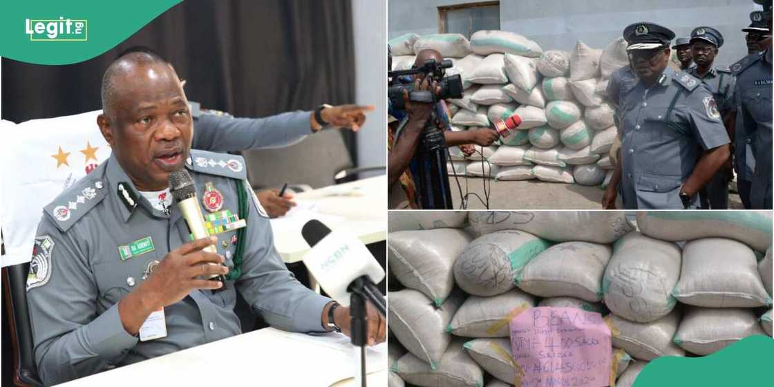 A truckload of beans worth over N60 million was impounded by the Nigerian Customs Service. A truckload of beans worth over N60 million was impounded by the Nigerian Customs Service.