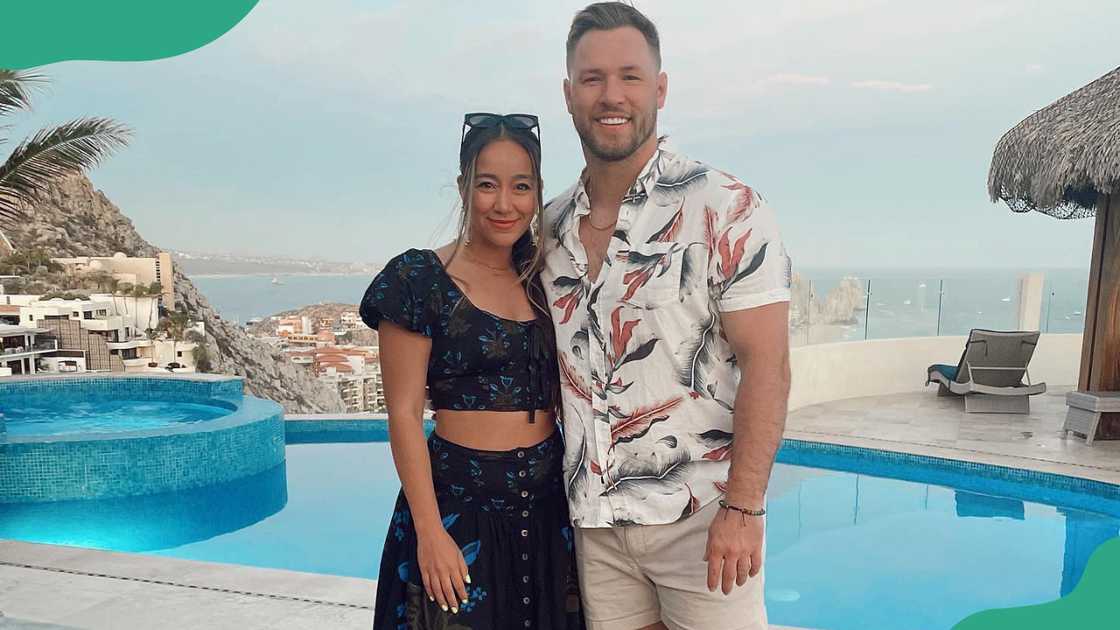 Will Compton with his wife, Charo Compton in El Pedregal, Cabo San Lucas.