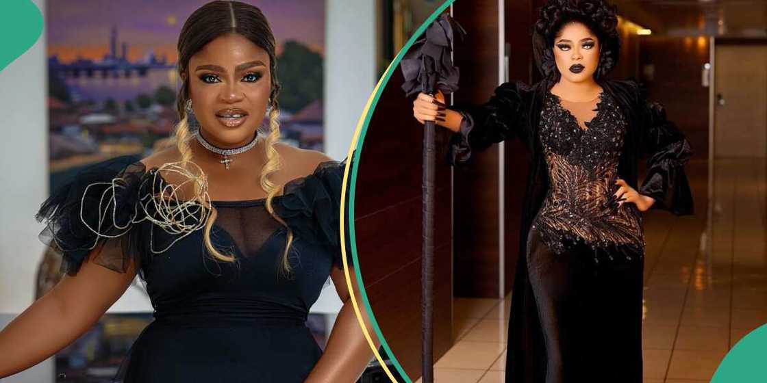 Eniola Ajao tenders apology after Bobrisky was awarded best dressed female. Eniola Ajao tenders apology after Bobrisky was awarded best dressed female.