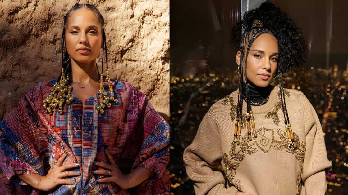 Alicia Keys braids