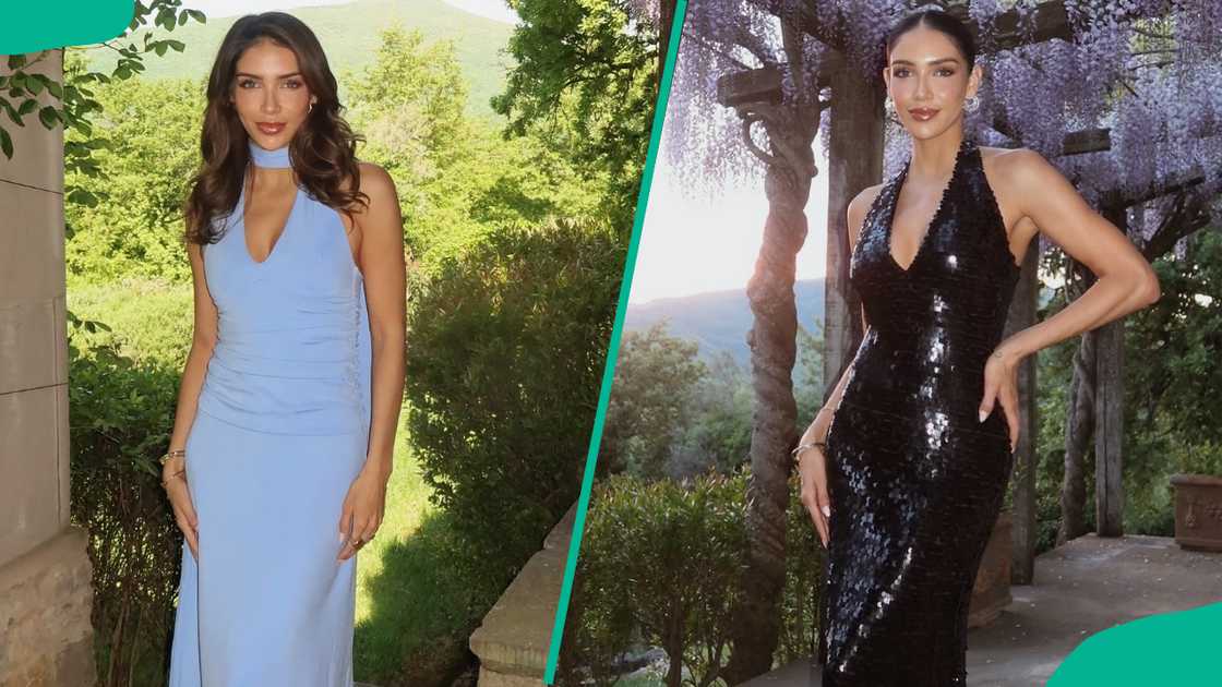 Bianca Peters rocking designer dresses Bianca Peters rocking designer dresses