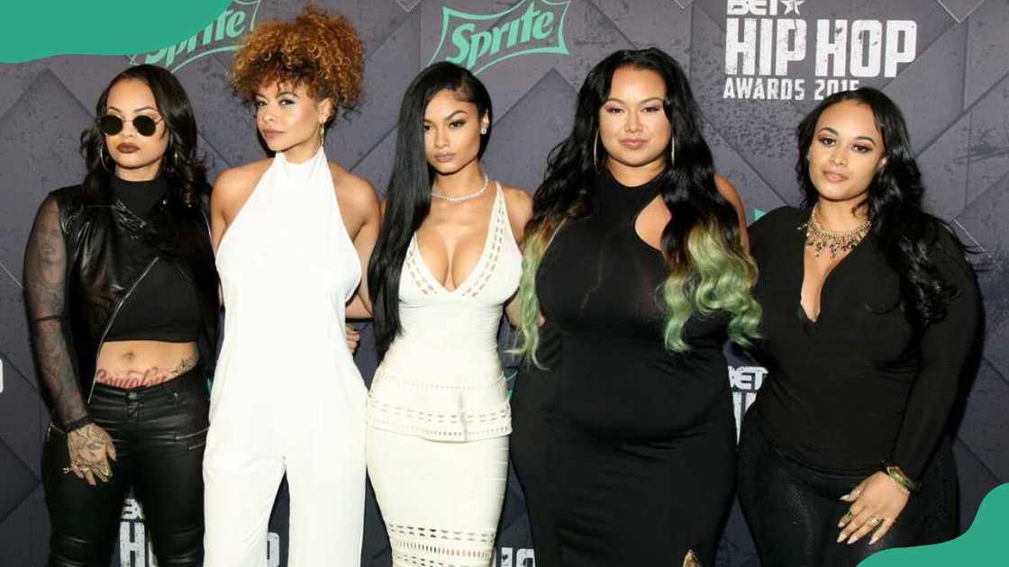 Morgan, Crystal, India, Bree Candace, and Brooke Westbrooks at the BET Hip Hop Awards. Morgan, Crystal, India, Bree Candace, and Brooke Westbrooks at the BET Hip Hop Awards.