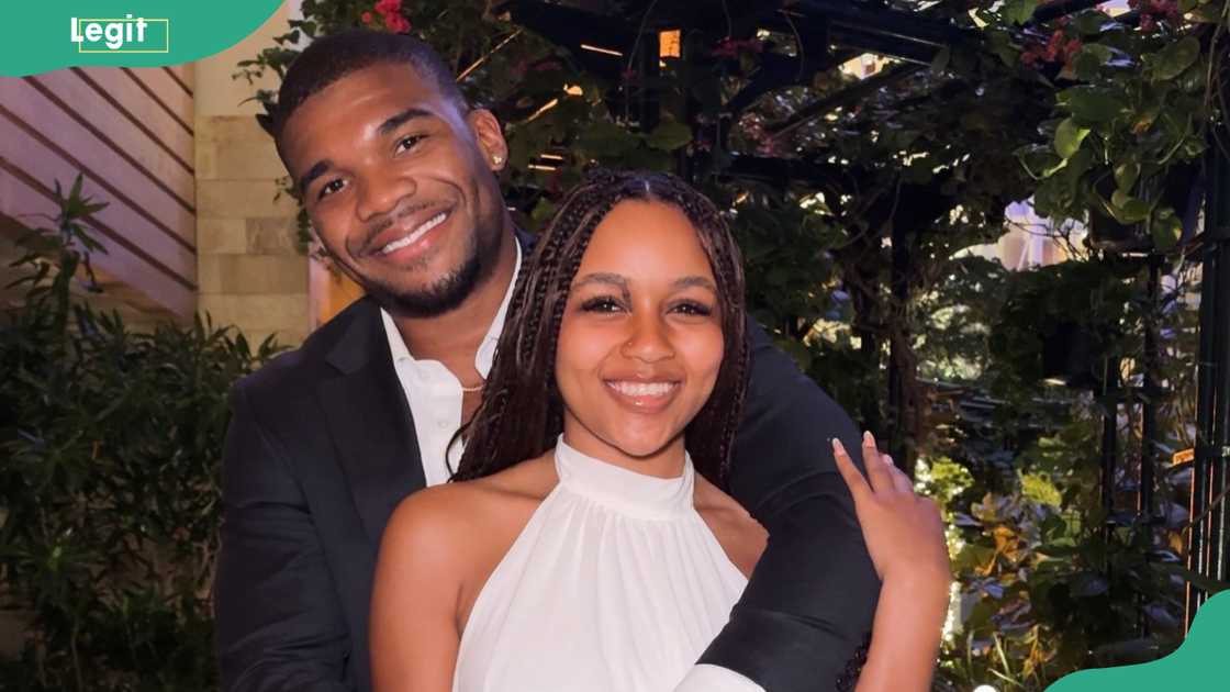 Love Island’s Jalen Brown with his wife in a beautiful setting Love Island’s Jalen Brown with his wife in a beautiful setting