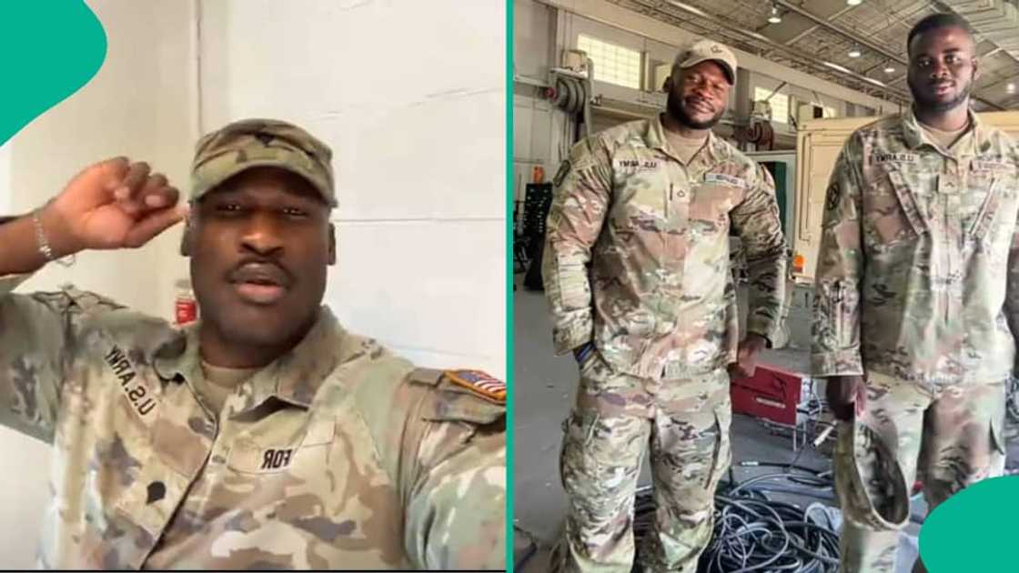 Old video of Nigerian in US army gets attention on social media Old video of Nigerian in US army gets attention on social media